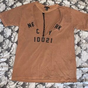 Oversized cutout shirt